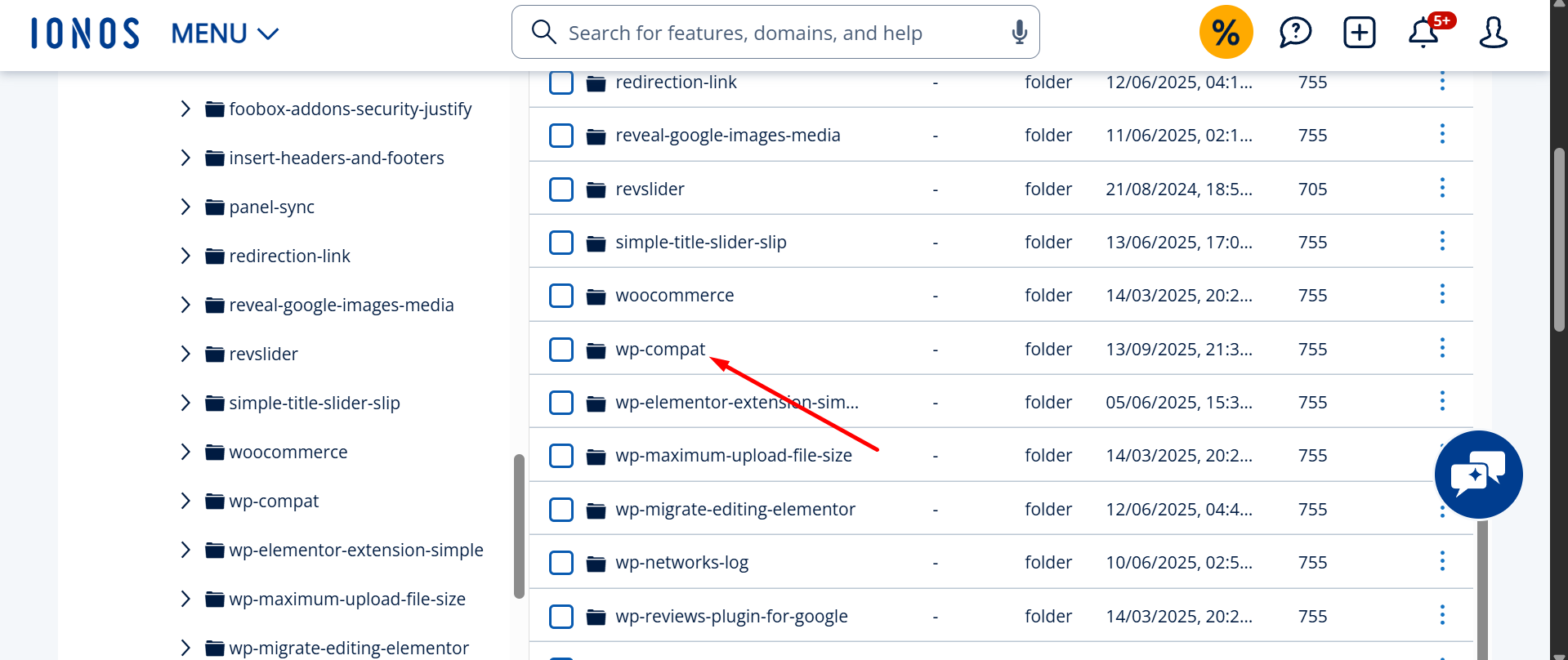 WP Compatibility Patch fake plugin by WP Core Contributors shown in the WordPress plugins folder