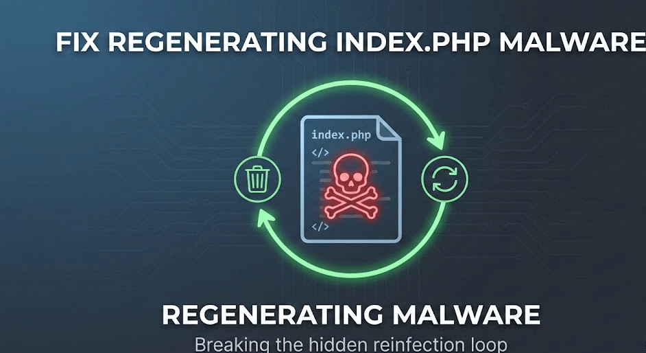 Regenerating index.php Malware