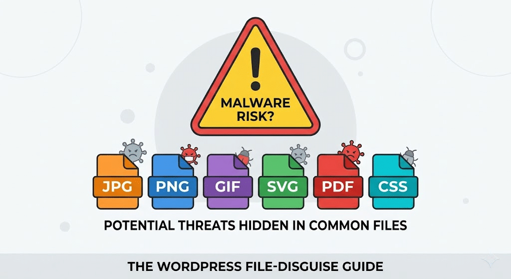 Can Image, PDF, CSS Files Contain Malware? WordPress File Disguise Guide